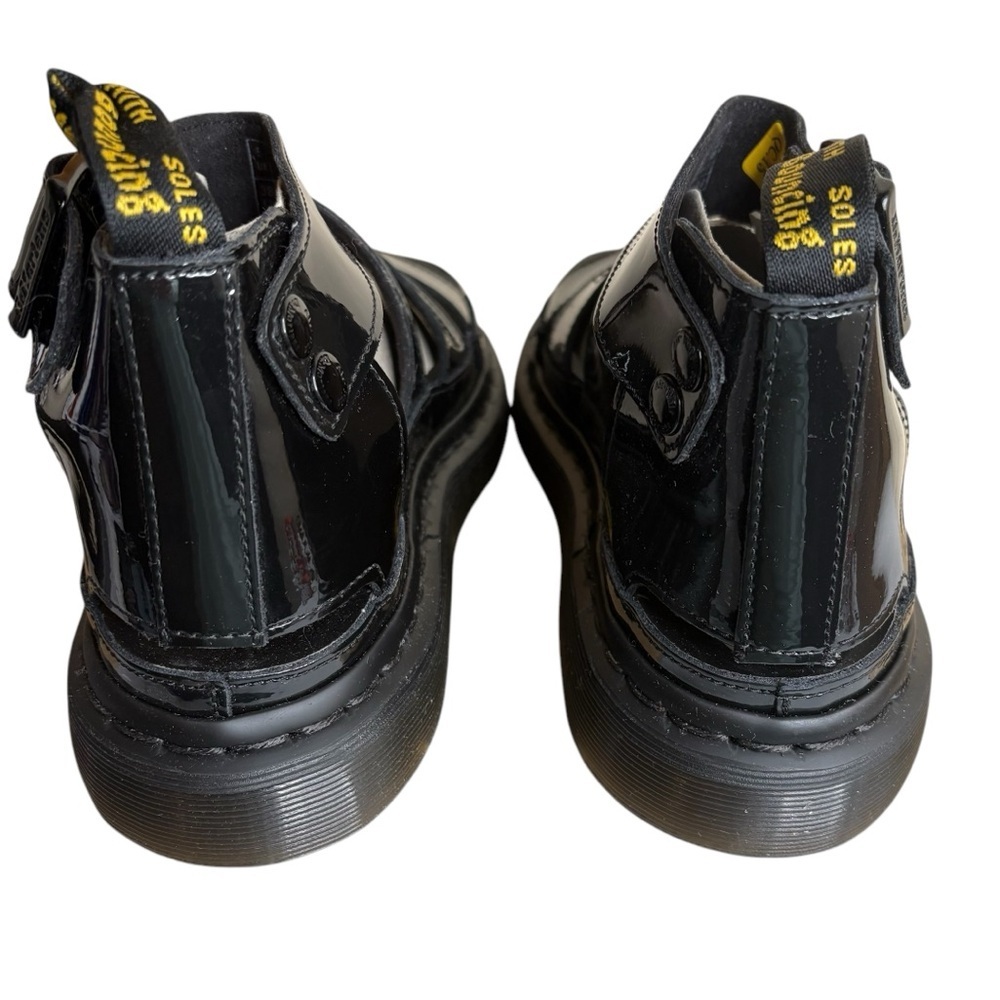 Dr Martens Women sz 7 Black Clarissa II Patent Leather Strap Sandals New in Box - Picture 5 of 14